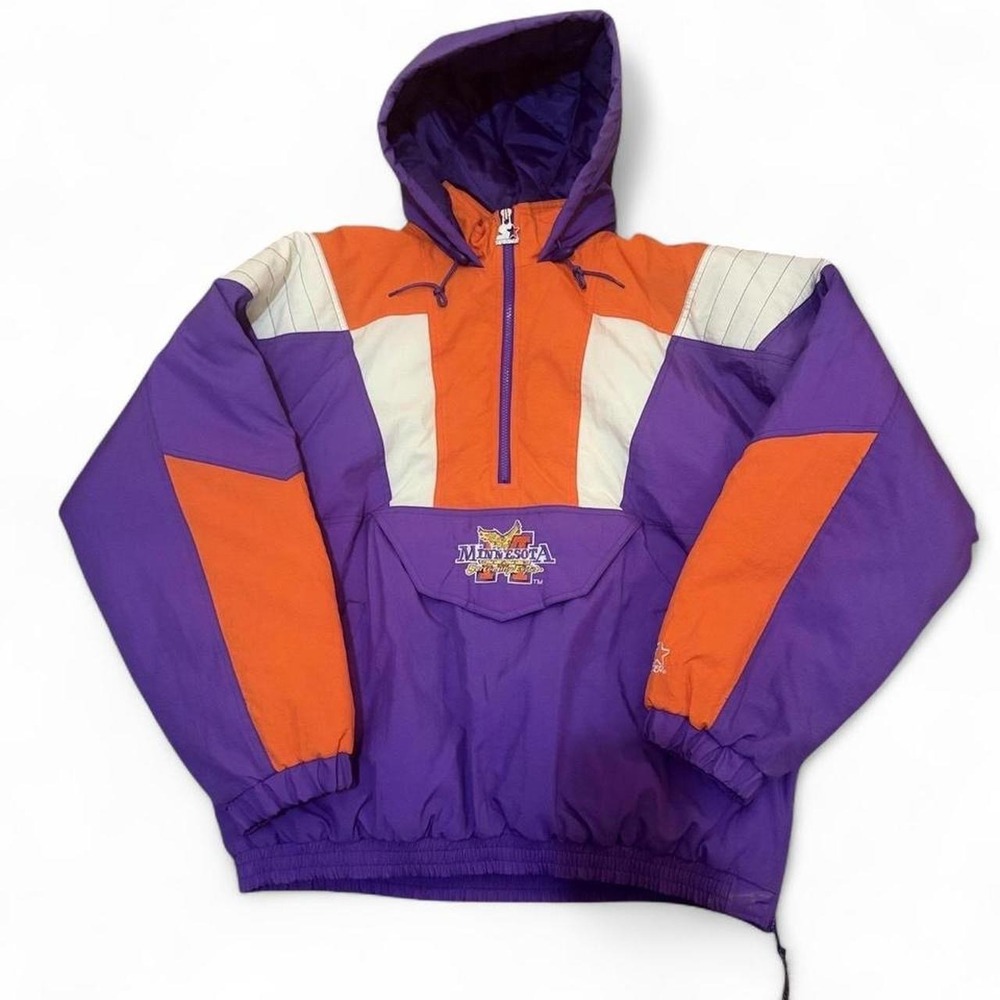 Vintage Minnesota State Screaming Eagles Jacket Mens XL Starter Coach Sitcom 90s